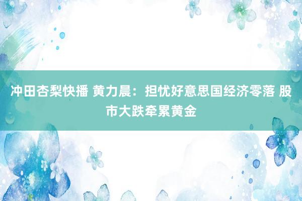 冲田杏梨快播 黄力晨：担忧好意思国经济零落 股市大跌牵累黄金