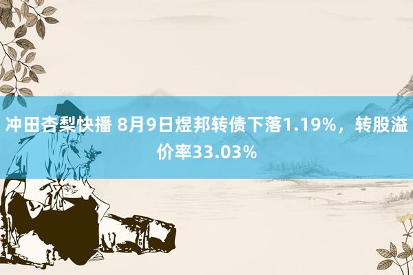 冲田杏梨快播 8月9日煜邦转债下落1.19%，转股溢价率33.03%